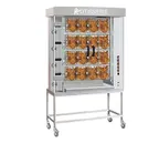 image of Rotisol USA FFS1175-4G-SS Rotisserie Gas Oven w/ 4 Basket Spits, Countertop, 16-Chicken