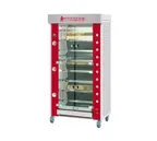 image of Rotisol USA GF975-8G-SS Rotisserie Gas Oven w/ 8 Spits, Floor Model, 24-Chicken Capacity
