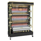 image of Rotisol USA MF1375-6G-LUX Rotisserie Gas Oven w/ 6 Spits, Floor Model, 36-Chicken Capacity