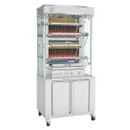 image of Rotisol USA MF975-4G-SS Rotisserie Gas Oven w/ 4 Spits, Countertop, 12-Chicken Capacity