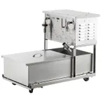 image of Pitco RP18 Mobile Fryer Filter w/ 75-Lb Capacity, One-Way Pump & Hose, Reversible Pump