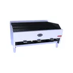 image of Royal Range of California 4223 42" Countertop Gas Lava Rock Charbroiler w/ (4) Burners, 120.000 BTU