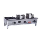 image of Royal Range of California ORHP-112 Countertop Gas Wok Range w/ (1) Burner (Bowl), 10" Wok Ring, Manual Knobs, Cross & Circle Burner, 30.000 BTU