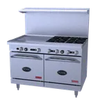 image of Royal Range of California RDR-G48 48" Gas Restaurant Range w/ 48" Full Griddle, (2) Space Saver Ovens, 134.000 BTU
