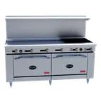 image of Royal Range of California RDR-G72-CC 72" Gas Restaurant Range w/ 72" Full Griddle, (2) Convection Ovens, 180.000 BTU