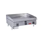 image of Royal Range of California RDSA-36-D 36" Countertop Gas Griddle, 30" Deep, Solid State Controls