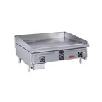 image of Royal Range of California RDSA-36 36" Countertop Gas Griddle, 24" Deep, Solid State Controls