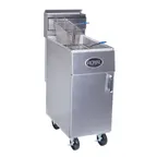 image of Royal Range of California REEF-35 Full Pot Floor Model Gas Fryer w/ 35-lb Capacity, 2 Twin Baskets