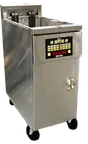 image of Royal Range of California REF-1417-DM2 Electric Full Pot Fryer, Floor Model, 50 Lbs, Twin Baskets