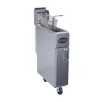 image of Royal Range of California RFT-25 Full Pot Floor Model Gas Fryer w/ 25-lb Capacity, Tube-Fired