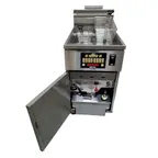 image of Royal Range of California RHEF-75-1-DM Full Pot Gas Fryer w/ 85-lb Capacity, Twin Baskets, 4 Burners