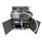 image of Royal Range of California RHEF-75-5-CM Multi-Battery Gas Fryer w/ (5) 85-lb Frypots, Twin Baskets
