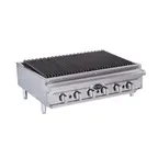 image of Royal Range of California RRB-36 36" Countertop Gas Radiant Charbroiler, (6) Burners, 90.000 BTU