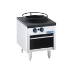 image of Royal Range of California RSP-18T 18" Gas Stock Pot Range w/ (2) Three Ring Burners and Tempura Wok Top, Front to Back Design, Manual Controls, 180.000 BTU