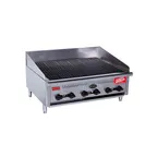 image of Royal Range of California TB-315 14" Countertop Gas Infrared Radiant Charbroiler, 22.000 BTU