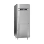 image of Victory RS-1D-S1-EW-PT-HD-HC 34" 1-Section Wide Pass-Thru Refrigerator w/ 4 Half Solid Swing Doors, Stainless Steel, 26. cu. ft.