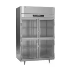 image of Victory RS-2D-S1-HG-HC 52" Two Section Reach-In Refrigerator w/ 4 Glass Swing Half Doors, Stainless Steel, 44.5 cu. ft.