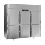 image of Victory RS-3D-S1-EW-PT-HD-HC 3-Section Wide Pass-Thru Refrigerator w/ 12 Solid Swing Half Doors, Stainless Steel, 80 cu. ft.