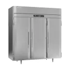 image of Victory RSA-3D-S1-PT-HC 78" 3-Section Pass-Thru Refrigerator w/ 6 Solid Swing Full Doors, Aluminum Interior, 74 cu. ft.