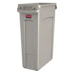image of Rubbermaid FG354060BEIG Slim Jim® Container, 23 Gallon, 22"W X 11"D X 30"H