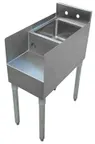 image of Sapphire Manufacturing SMBBS-14 14" Underbar Blender Station with Sink Bowl