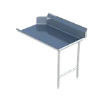 image of Sapphire Manufacturing SMCDT-24R 24" Clean Straight Dishtable w/ Right Table, 10.5" Backsplash