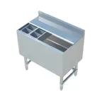 image of Sapphire Manufacturing SMIB-1830CP10 Insulated Underbar Ice Bin w/ Bottle Holder