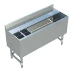 image of Sapphire Manufacturing SMIB-1848CP7 Insulated Underbar Ice Bin w/ Bottle Holder