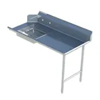 image of Sapphire Manufacturing SMSDT-36R 36" Straight Soiled Dishtable w/ Right Table, Pre-Rinse Sink