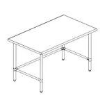 image of Sapphire Manufacturing SMTO-3060S Stainless Steel Top " 54" - 62" Work Table