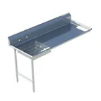 image of Sapphire Manufacturing SMUDT-72L Soiled Dishtable w/ Sink On Left, 10-1/2" Backsplash