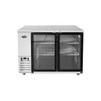 image of Atosa USA SBB48GGRAUS1 48" Two Section Back Bar Cooler with Glass Door, 11.5 cu. ft.