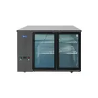 image of Atosa USA SBB48GGRAUS2 48" Two Section Back Bar Cooler with Glass Door, 11.5 cu. ft.