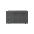 image of Atosa USA SBB59GRAUS2 57" Two Section Back Bar Cooler with Solid Door, 15.0 cu. ft.