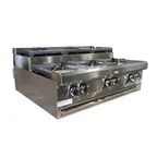 image of Southbend HDO-48SU 48" Countertop Step-Up Gas Hotplate with (8) Burners, Manual Controls, 264.000 BTU