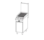 image of Southbend P16C-C Gas 16"-17" Heavy Duty Range w/ 16" Charbroiler, (1) Cabinet Base, 40.000 BTU