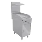 image of Southbend P18C-T 18" Gas Heavy Duty Range w/ 18" Full Griddle, Thermostatic Controls, (1) Cabinet Base, 40.000 BTU