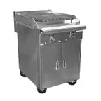 image of Southbend P24C-CC 24" Gas Heavy Duty Range w/ 24" Full Charbroiler, (1) Cabinet Base, 64.000 BTU