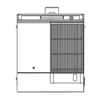 image of Southbend P32N-HC 32" Gas Heavy Duty Range w/ (1) Hot Top, 16" Charbroiler Right, Modular Base, 80.000 BTU