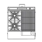 image of Southbend P32N-XC 32" Gas Heavy Duty Range w/ (2) Open Burners, 16" Charbroiler Right, Modular Base, 130.000 BTU