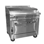 image of Southbend P36C-CCC 36" Gas Heavy Duty Range w/ 36" Full Charbroiler, (1) Cabinet Base, 96.000 BTU