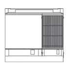 image of Southbend P36N-GGC 36" Gas Heavy Duty Range w/ 24" Griddle Left, 12" Charbroiler Right, Modular Base, 96.000 BTU