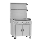 image of Southbend P48C-PPPP 48" Gas Heavy Duty Range w/ (1) Full Plancha Griddle, (2) Cabinet Bases