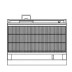 image of Southbend P48N-CCCC 48" Gas Heavy Duty Range w/ 48" Full Charbroiler, Modular Base, 128.000 BTU