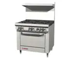 image of Southbend S36C 36" Gas Restaurant Range w/ (6) Open Burners, (1) Cabinet Base, 168.000 BTU