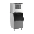 image of Scotsman FS0522A-1/B530P/KBT27 Air Cooled Flake 450 lb Ice Machine with Bin, 536 lb Plastic
