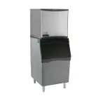image of Scotsman NS0622WX-1/B530P/KBT27 Water Cooled Nugget 715 lb Ice Machine with Bin, 536 lb Plastic