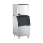image of Scotsman NS0622WX-1/B530S/KBT27 Water Cooled Nugget 715 lb Ice Machine with Bin, 536 lb Stainless