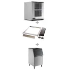 image of Scotsman NS0922AX-32/B530P/KBT27 Air Cooled Nugget 956 lb Ice Machine with Bin, 536 lb Plastic