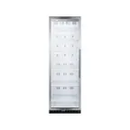 image of Summit SCR1400WLH Beverage Center with Left Hinged Glass Door, White, 12.6 cu.ft